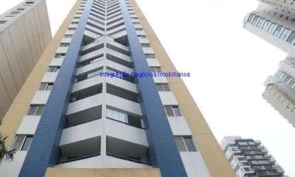 Apartamento 37m², 01 dormitório, 01 banheiro e 01 vaga de garagem.  Condomínio com segurança, portaria, piscina, academia, salão de festas