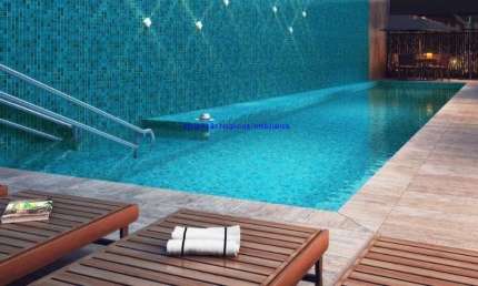 Apartamento Studio 25m², 01 dormitório e 01 banheiro; (Fotos ilustrativas).  Condomínio com segurança, portaria, piscina, academia e salão de festas.