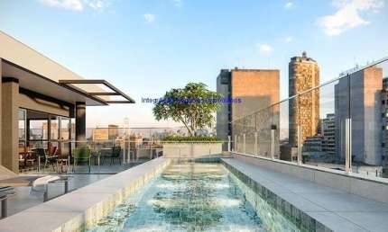 Apartamento Studio 20m², 01 dormitório e 01 banheiro; (fotos ilustrativas, entrega prevista para 05/2024)  Condomínio com portaria, segurança, piscina