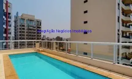 Apartamento studio 46m², 01 dormitório, 01 banheiro e 01 vaga de garagem. condomínio com portaria 24hrs, piscina, salão de festa, sala de ginastica