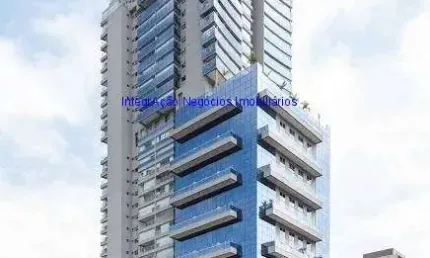 Apartamento Flat MOBILIADO 56m², 01 dormitório (sendo suíte), 01 banheiro e 01 vaga na garagem.  Condomínio com Segurança, Portaria, Churrasqueira