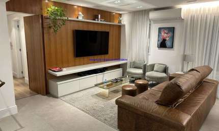 Apartamento MOBILIADO 156m², 03 dormitórios ( sendo 03 suítes ), 04 banheiros e 03 vagas na garagem; O Imóvel possuí adega para 300 garrafas de vinho.