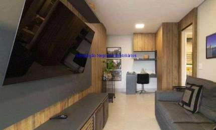 Apartamento MOBILIADO 73m², 03 dormitórios (sendo 01 suíte), 02 banheiros e 01 vaga na garagem. Condomínio com Segurança, Portaria, Churrasqueira.