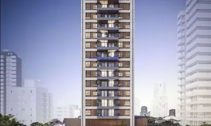 Apartamento 35², 01 dormitório, 01 banheiro e 01 vaga de garagem.  condomínio com segurança, portaria, piscina, playground e salão de festas.