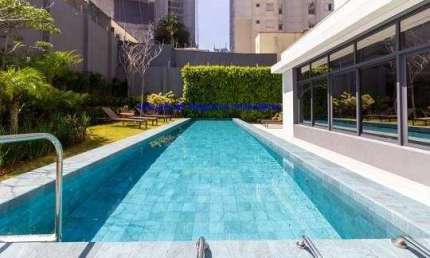 Apartamento 39m², 01 dormitório, 01 banheiro e 01 vaga na garagem.  Condomínio com portaria, segurança 24hrs, piscina, academia, churrasqueira