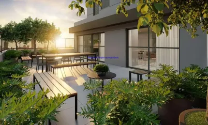 Apartamento 31m², 01 dormitório e 01 banheiro.   Condomínio com portaria 24h, salão de festa, brinquedoteca, churrasqueira, coworking, bicicletário.