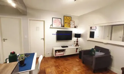 Apartamento 50m², 02  dormitórios e  01 banheiro.  condomínio com portaria 24hrs, salão de festa e churrasqueira.  excelente localização.