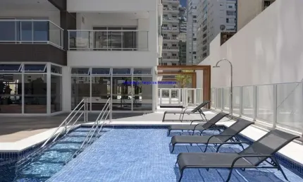 Apartamento studio 34m² 1 dormitório, 1 banheiro e 1 vaga de garagem.  condomínio com: academia, piscina, salão de festas, churrasqueira, sauna,