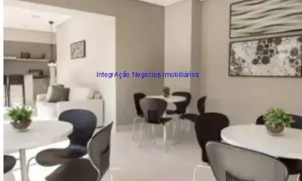 Apartamento Studio 27m², 01 dormitório e 01 banheiro.  Condomínio com portaria, segurança 24hrs, piscina, salão de festa, churrasqueira, jardim,