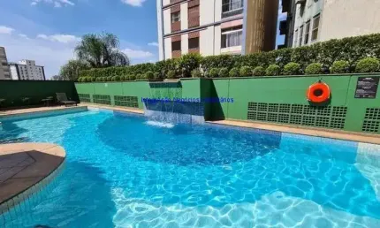 Apartamento Flat 30m², 01 dormitório (sendo 01 suíte), 01 banheiro e 01 vaga na garagem.  Condomínio com portaria, segurança 24hrs, piscina, academia