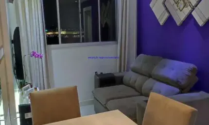 Apartamento 44m², 02 dormitórios e 01 banheiro.  condomínio com segurança e portaria.  excelente localização