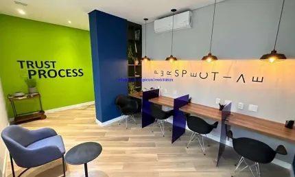 Apartamento Studio 26m², 01 dormitório e 01 banheiro.  Condomínio com Segurança, Portaria, Bicicletário, Lavanderia, Coworking,
