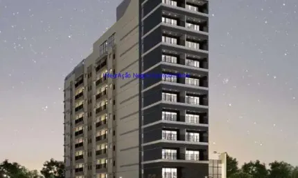 Apartamento Studio 26m² e 01 banheiro.  Condomínio com recepção e segurança e piscina.  Excelente localização entre as Ruas Correia Dias