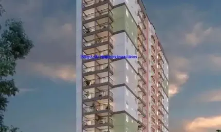 Apartamento  33,64m²,  0 dormitório e 01 banheiro; ( fotos ilustrativas).  condomínio com segurança e portaria, piscina, academia, salão de jogos