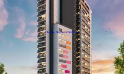 Apartamento 38,97m², 01 dormitório e 01 banheiro; ( fotos ilustrativas, entrega prevista para abril/2028).  condomínio com portaria, segurança