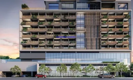 Apartamento  38,09m², 01 dormitório e 01 banheiro; (fotos ilustrativas).  condomínio com portaria, segurança, piscina,  brinquedoteca, salão de festas