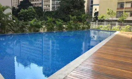 Apartamento 46m², 01 dormitório e 02 banheiros.  Condomínio com segurança, portaria, salão de festas, piscina, academia ,  salão de jogos e playground