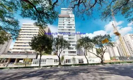 Apartamento Studio 43m² MOBILIADO, 01 dormitório, 01 banheiro e 01 vaga na garagem.  Condomínio com portaria, segurança, piscina, academia