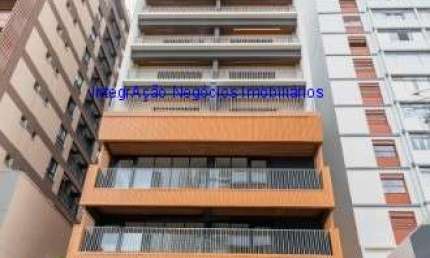 Apartamento Studio 54,90m², 01 dormitório e 01 banheiro; (Fotos ilustrativas).  Condomínio com segurança, portaria, piscina,  academia