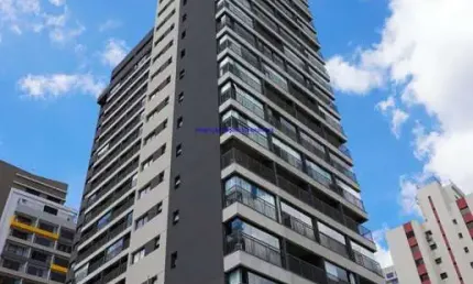 Apartamento studio 19m² mobiliado, 01 dormitório e 01 banheiro.  condomínio com portaria e segurança, bicicletário e academia.  excelente localização