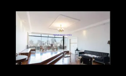 Apartamento MOBILIADO 400m², 05 dormitórios (sendo 02 suítes, 02 dependências de empregada), 05 banheiros e 01 vaga na garagem.