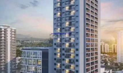 Apartamento studio 27m², 01 dormitório e 01 banheiro.  condomínio com portaria e segurança, piscina e academia.  excelente localização