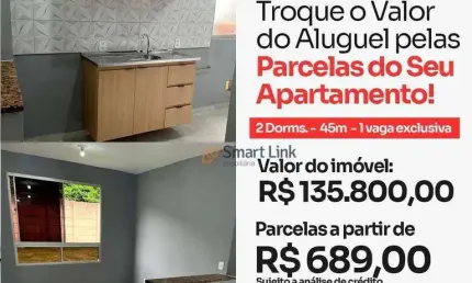 Apartamento com 2 dormitórios à venda, 44 m² por R$ 135.800,00 - Cosmos - Rio de Janeiro/RJ