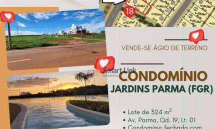 Terreno à venda, 324 m² por R$ 160.000,00 - Jardins Parma - Senador Canedo/GO