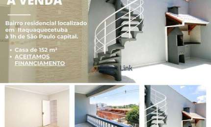 Casa com 2 dormitórios à venda, 150 m² por R$ 380.000,00 - Parque Residencial Scaffid II - Itaquaquecetuba/SP