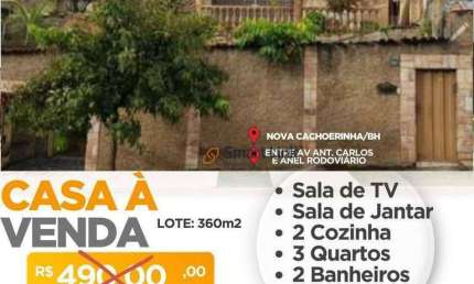 Casa com 3 dormitórios à venda por R$ 465.000,00 - Nova Cachoeirinha - Belo Horizonte/MG