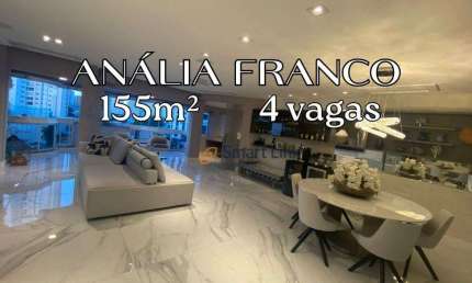 Apartamento com 2 dormitórios à venda, 155 m² por R$ 2.100.000,00 - Jardim Anália Franco - São Paulo/SP