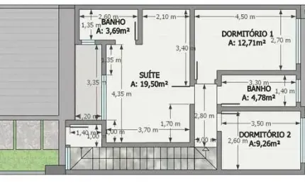 Sobrado duplex 3 quartos sendo 1 suíte para venda no bairro cidade nova em passo fundo