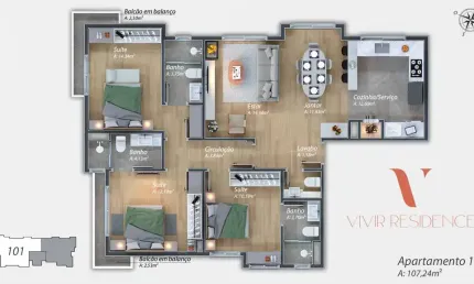 Apartamento 1 quarto para venda no bairro centro em gramado