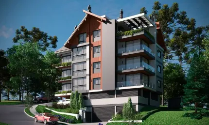 Apartamento 2 quartos sendo 2 suítes para venda no bairro carniel em gramado