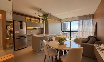 Apartamento 2 quartos sendo 2 suítes para venda no bairro praia grande em torres