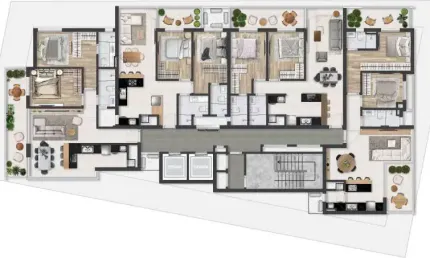 Apartamento 2 quartos sendo 1 suíte para venda no bairro planalto em bento gonçalves