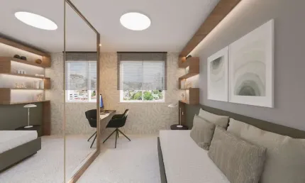 Apartamento 2 quartos sendo 1 suíte para venda no bairro borgo em bento gonçalves