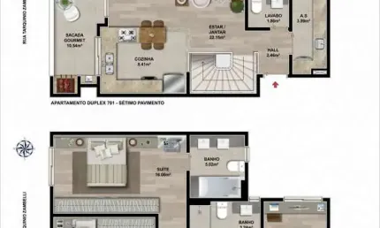 Apartamento 3 quartos sendo 3 suítes para venda no bairro nossa senhora de lourdes em caxias do sul