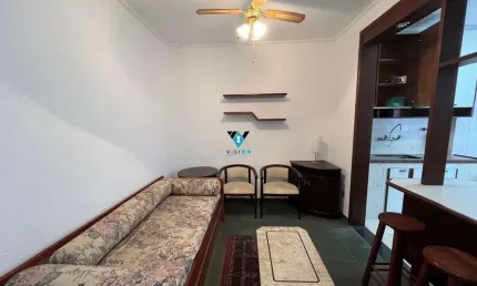 Apartamento com 1 quarto à venda na Rua Galeão Carvalhal, --, Gonzaga, Santos por R$ 490.000
