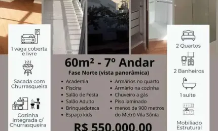Apartamento com 2 quartos à venda na Avenida Albert Bartholome, 172, Jardim das Vertentes, São Paulo, 60 m2 por R$ 500.000