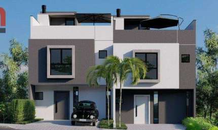 Sobrado com 3 quartos à venda, 118 m² por R$ 595.000 - Santa Cândida - Curitiba/PR