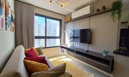 Apartamento mobiliado com 2 dormitórios para alugar, 62 m² por r$ 4.700/mês - edifício insight palhano - londrina/pr