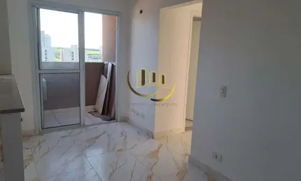Apartamento à venda em Santa Bárbara D'oeste-SP: 2 quartos, 1 suíte, 2 salas, 2 banheiros, 2 vagas.