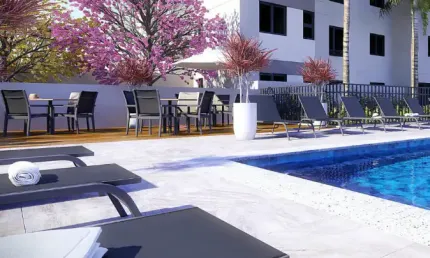 Apartamento com 42 m² - 2 dormitórios e uma vaga de garagem, proximo do shopping taboão