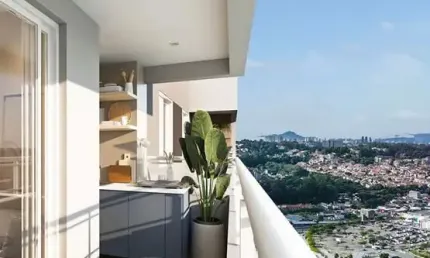 Apartamento em frente ao shopping taboão com 42 a 48m², 2 dormitórios com vaga.
