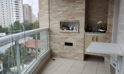 Apartamento com varanda gourmet próximo ao shopping santa cruz