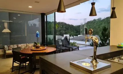 Locação maravilhosa mansão em alphaville.4 Amplas suites Master. vista incrível.