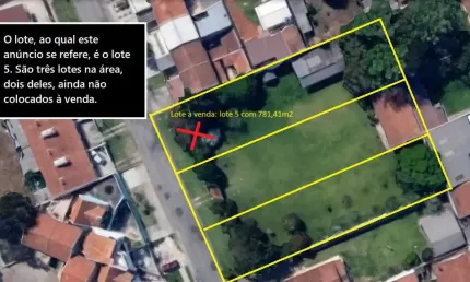 Terreno à venda na Rua Sebastião Alves Ferreira, 2737, Bairro Alto, Curitiba