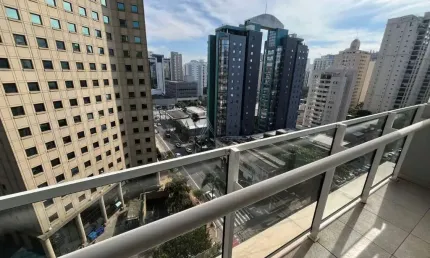 Apartamento com 1 quarto para alugar na Rua Juquis, 391, Indianópolis, São Paulo, 45 m2 por R$ 3.800