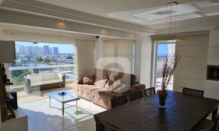 Magnífica cobertura linear, com 3 qts, vista mar, no Le Quartier , Recreio dos Bandeirantes.